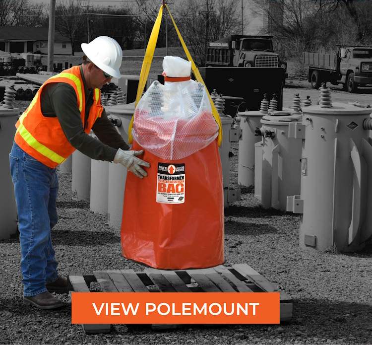 Pole Mount Transformer Oil Containment Bag